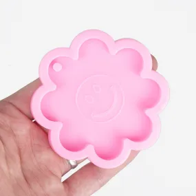 1 piece Shiny Smiling Flower Mold DIY Resin Keychain Mold Jewelry Making Mold 10336650