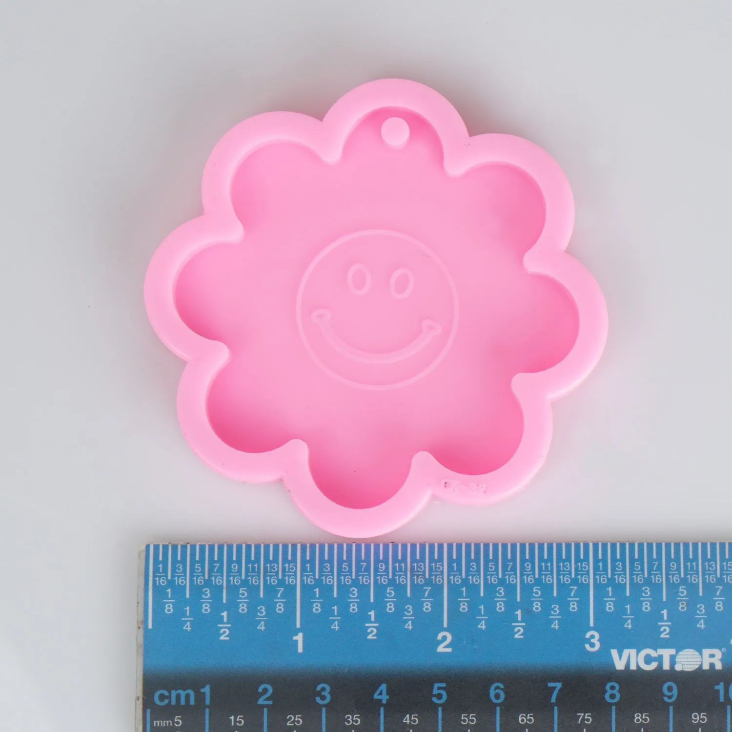 1 piece Shiny Smiling Flower Mold DIY Resin Keychain Mold Jewelry Making Mold 10336650