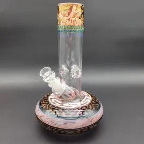 10.5 HVY Glass Worked Wide Base Beaker