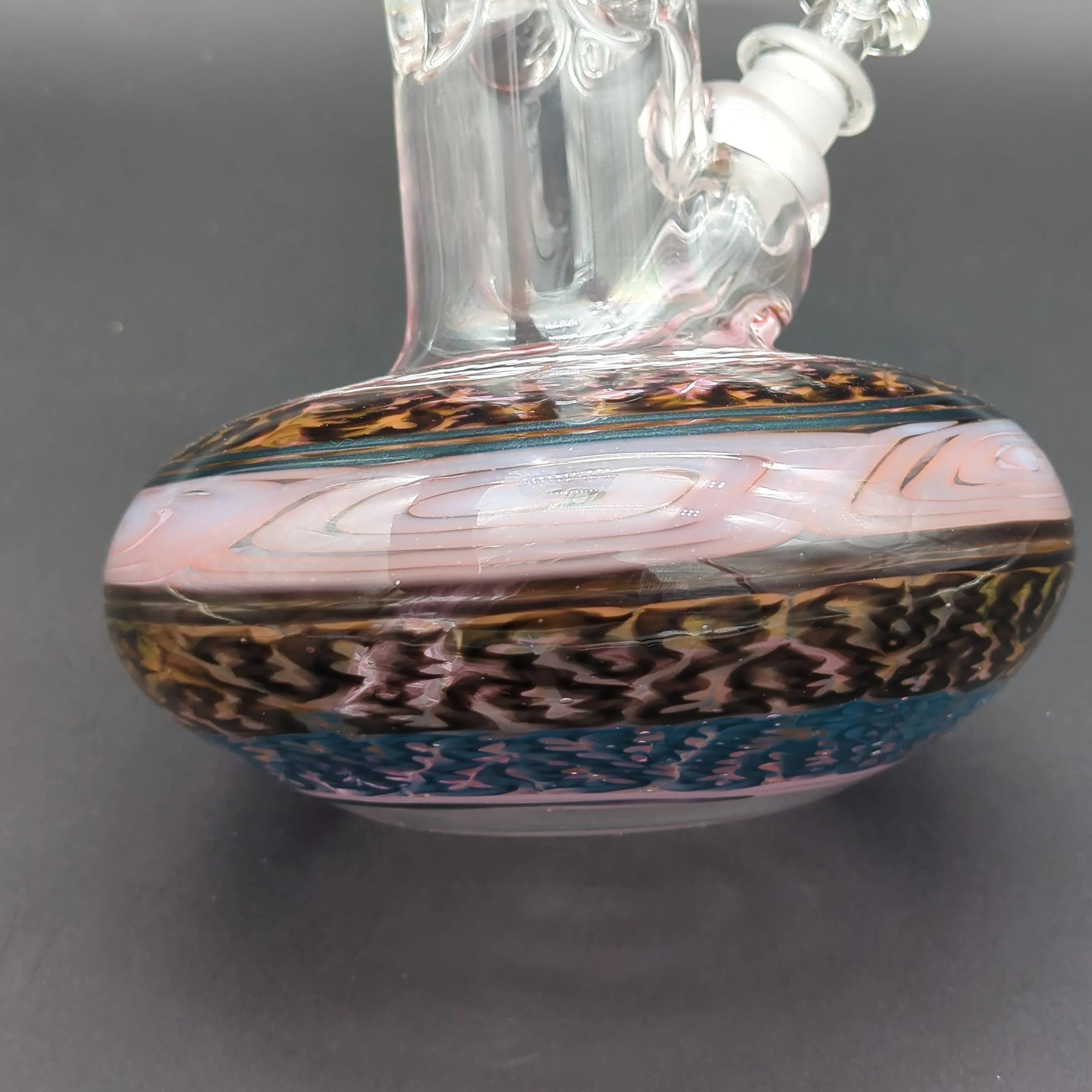 10.5 HVY Glass Worked Wide Base Beaker