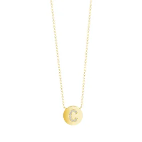 14k Gold Custom Diamond Letter Necklace