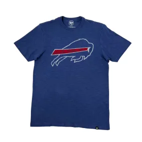 '47 Brand Bills Charging Buffalo Bleacher Blue Short Sleeve Shirt