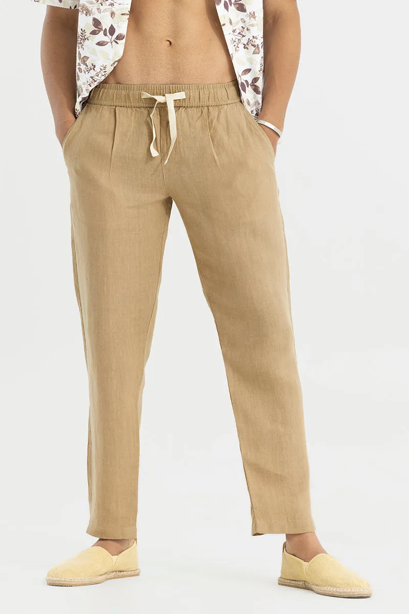 Ace Khaki Linen Pant