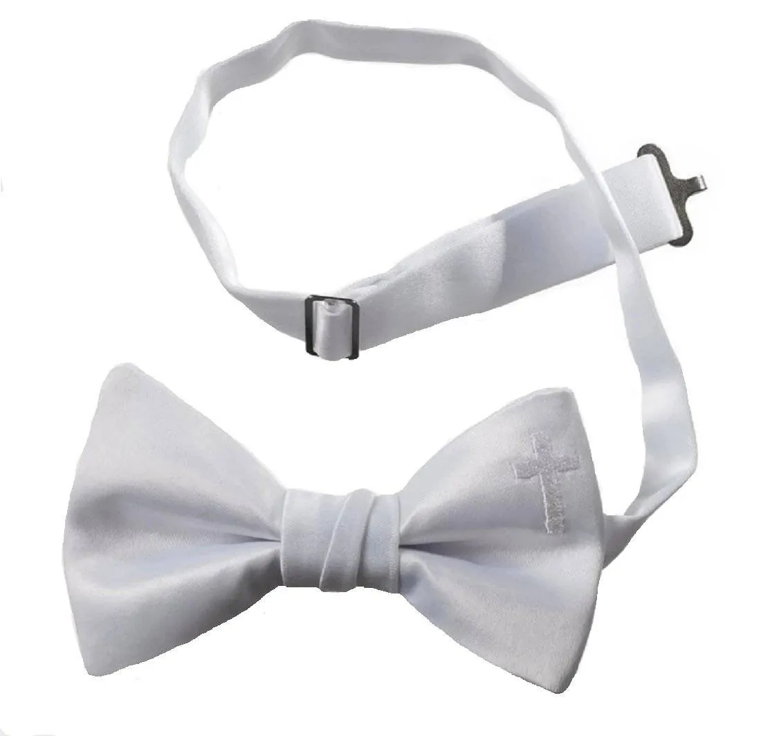 Adjustable Religious Cross Bow Tie for Boys | First Holy Communion