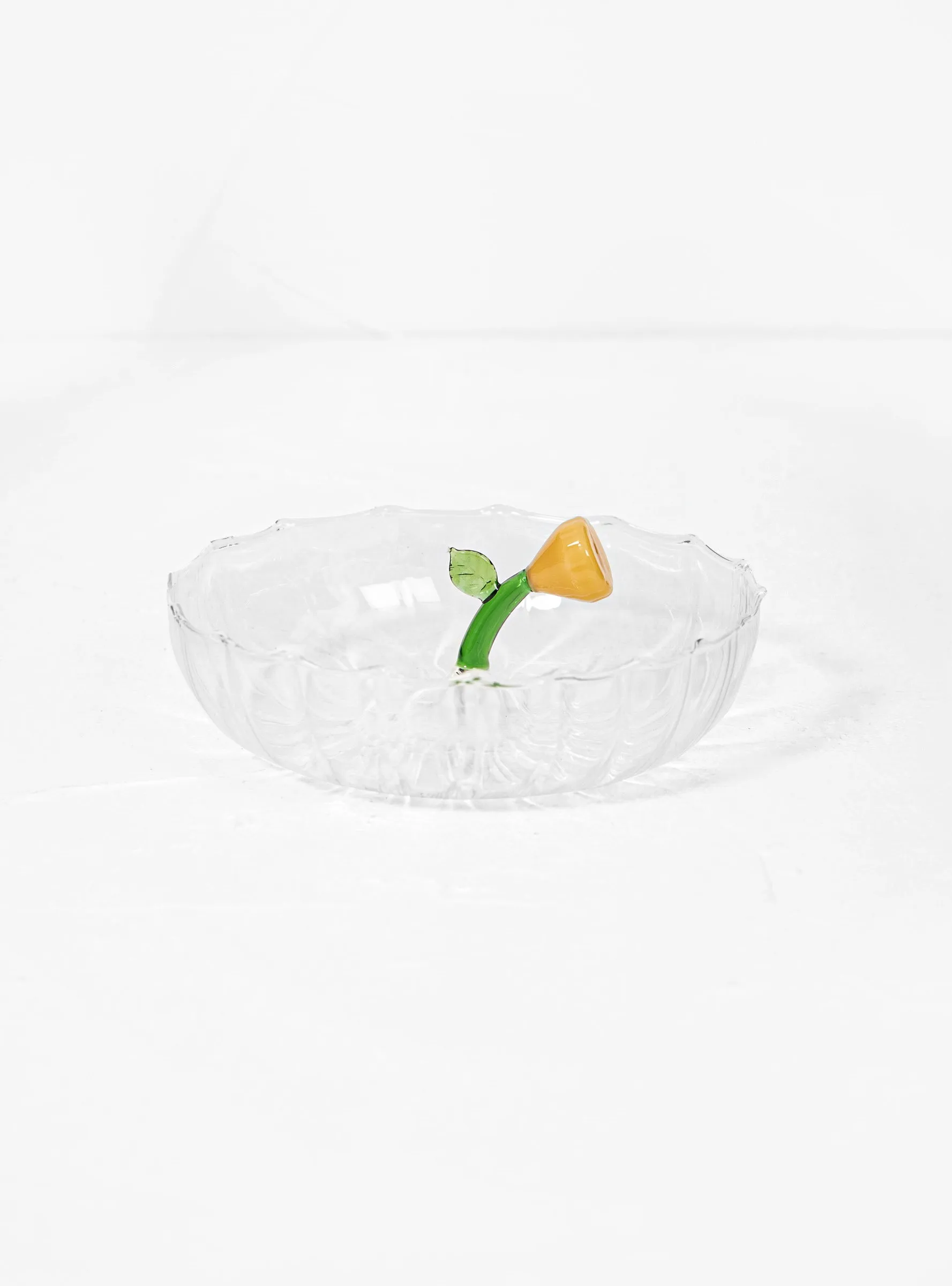 Amber Flower Saucer