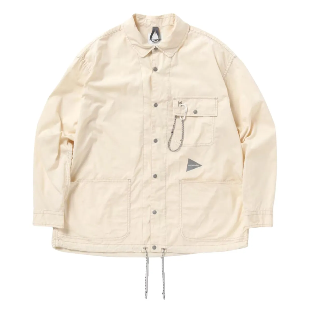 And Wander Men's Dry Rip Shirt Jacket Beige