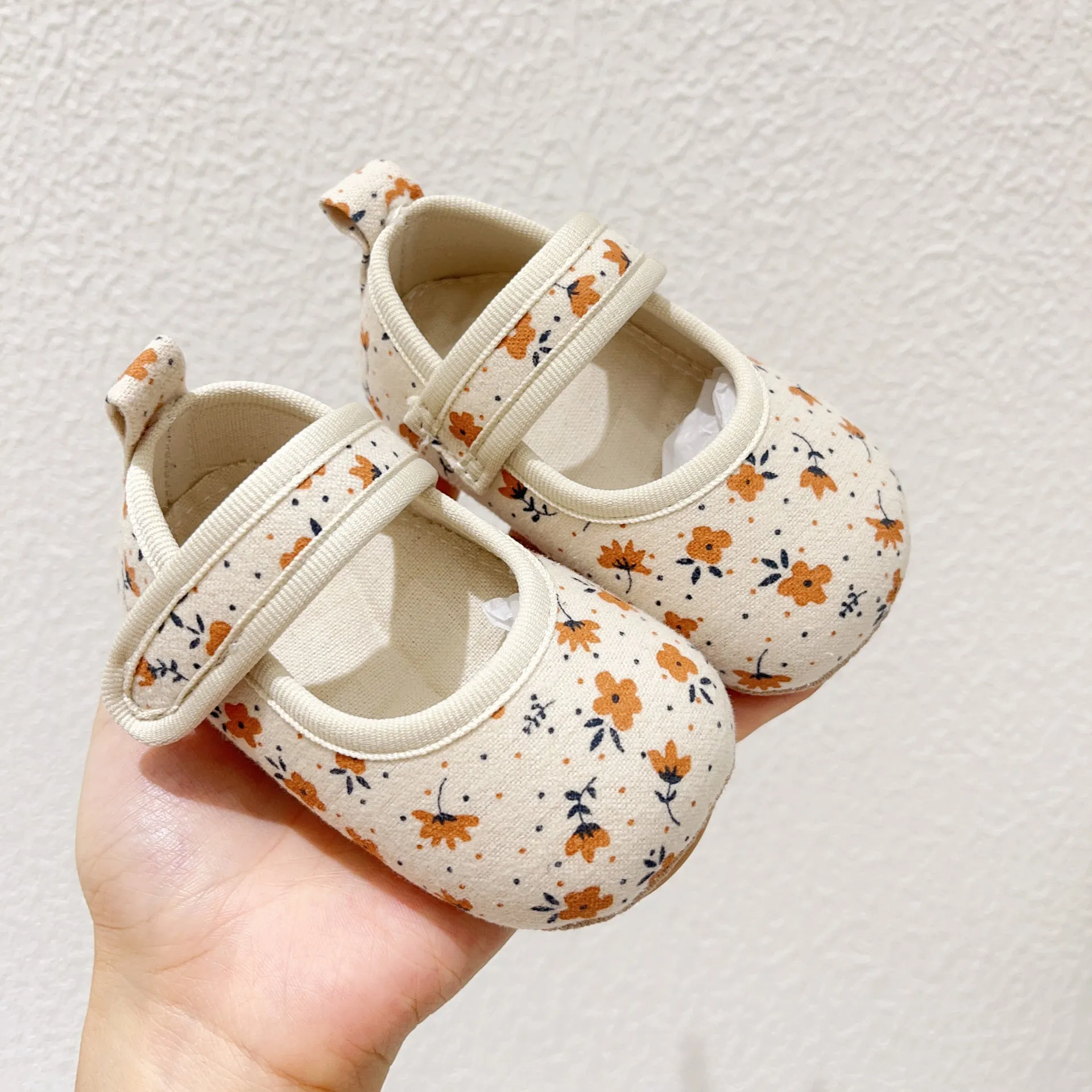 Baby Girls Flower Print Shoes Wholesale 23101955