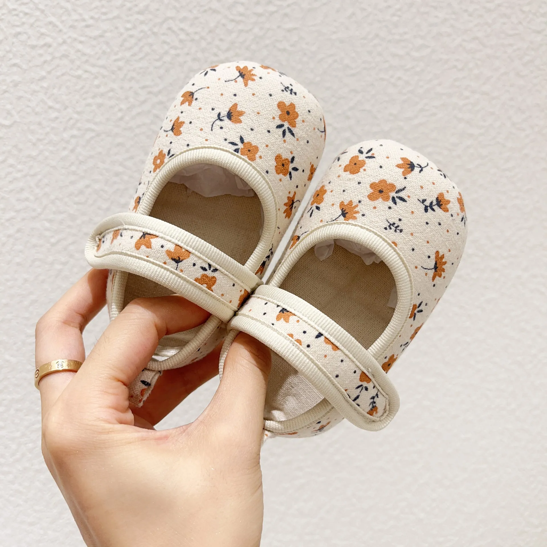 Baby Girls Flower Print Shoes Wholesale 23101955