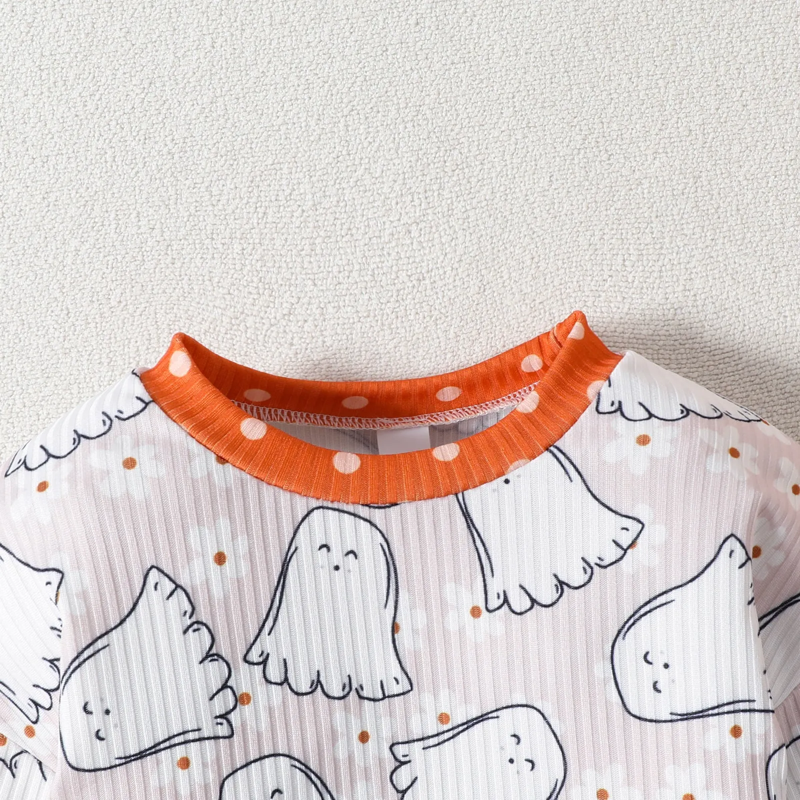 Baby Girls Letters Cartoon Print Halloween Rompers Wholesale 23090634