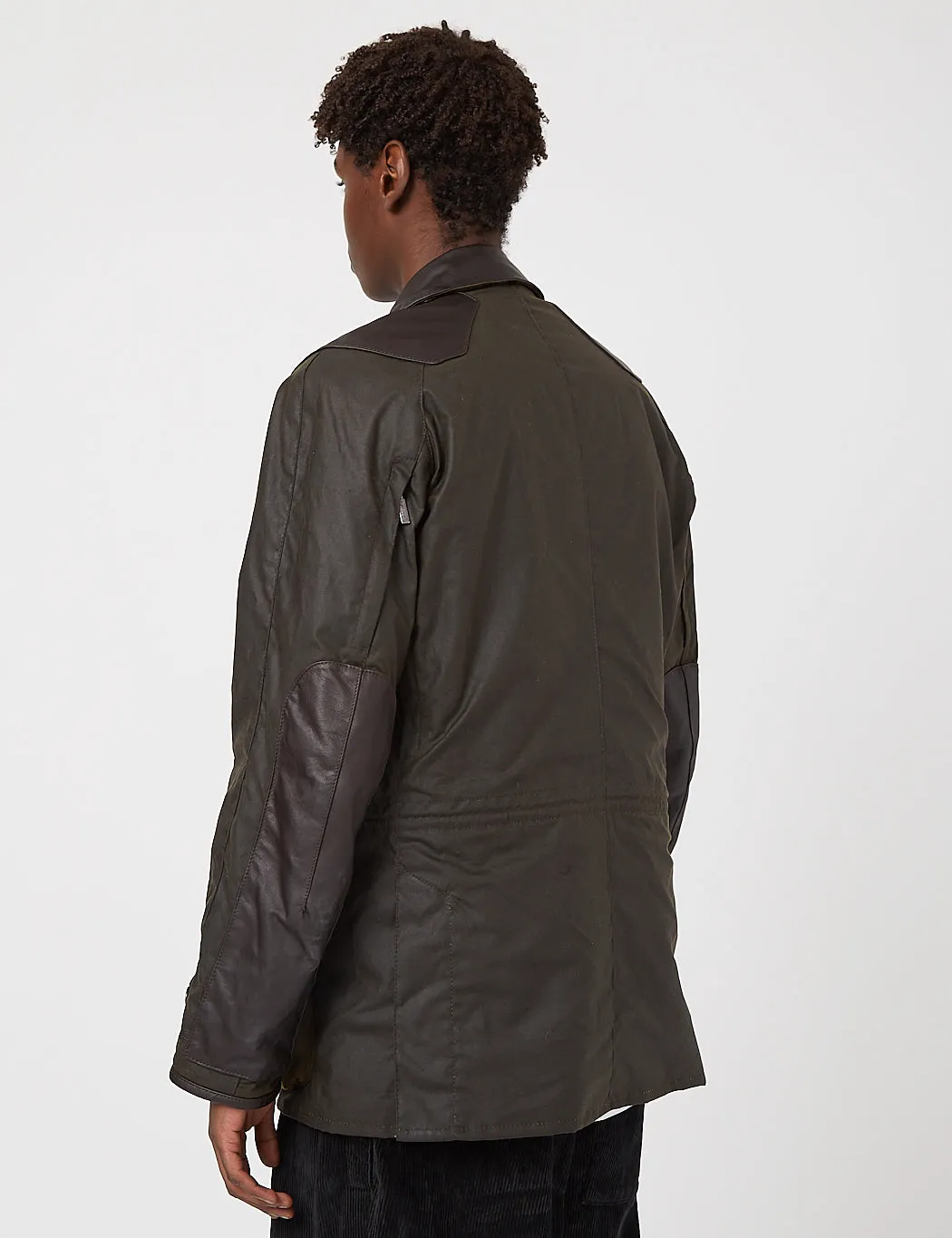 Barbour Gold Standard Supa-Ashby Waxed Cotton Jacket - Olive