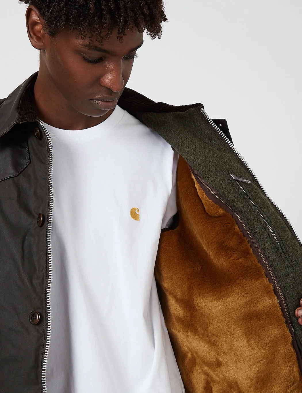 Barbour Gold Standard Supa-Ashby Waxed Cotton Jacket - Olive