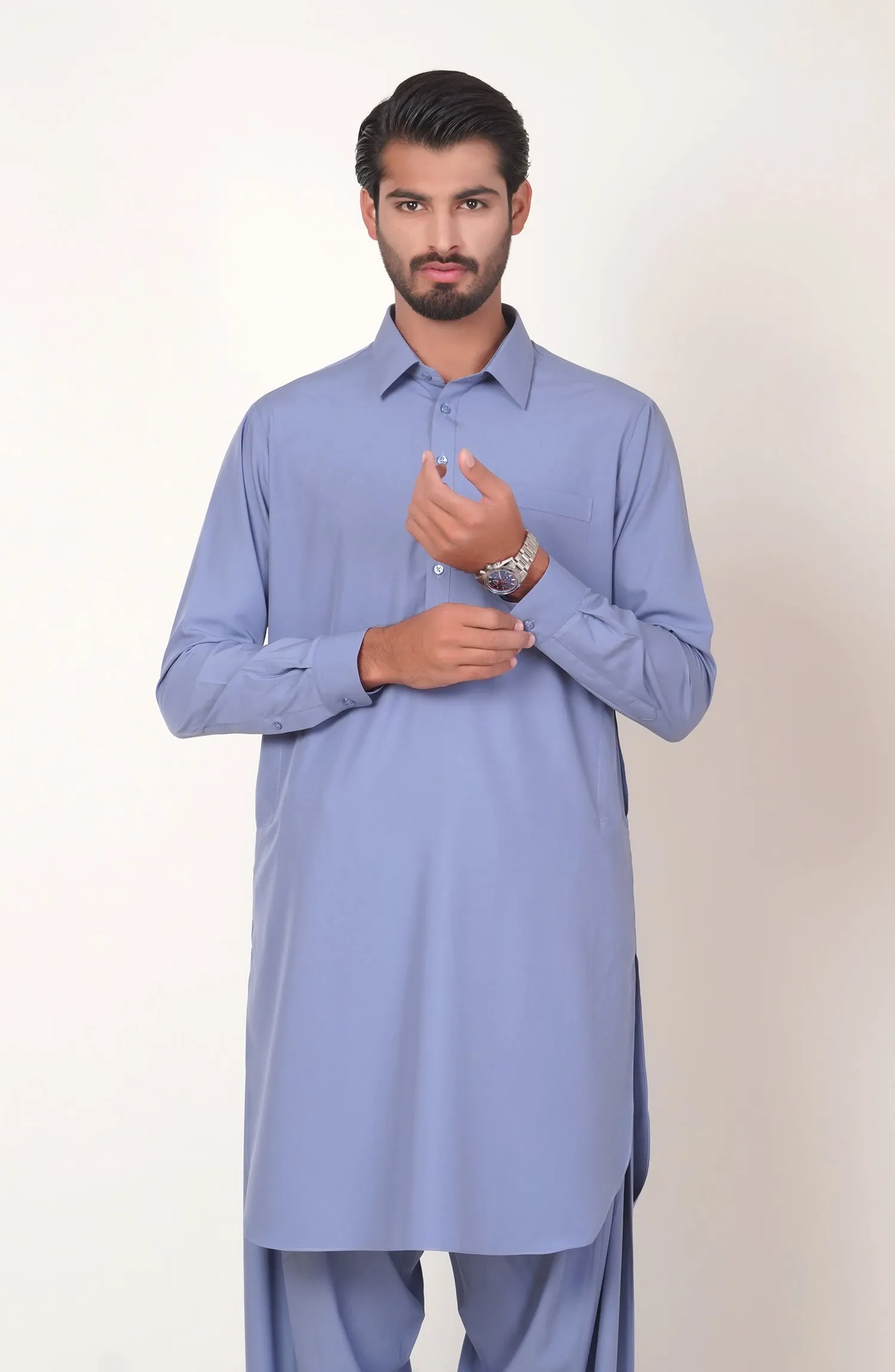 Basic Shirt Collar Shalwar Suit