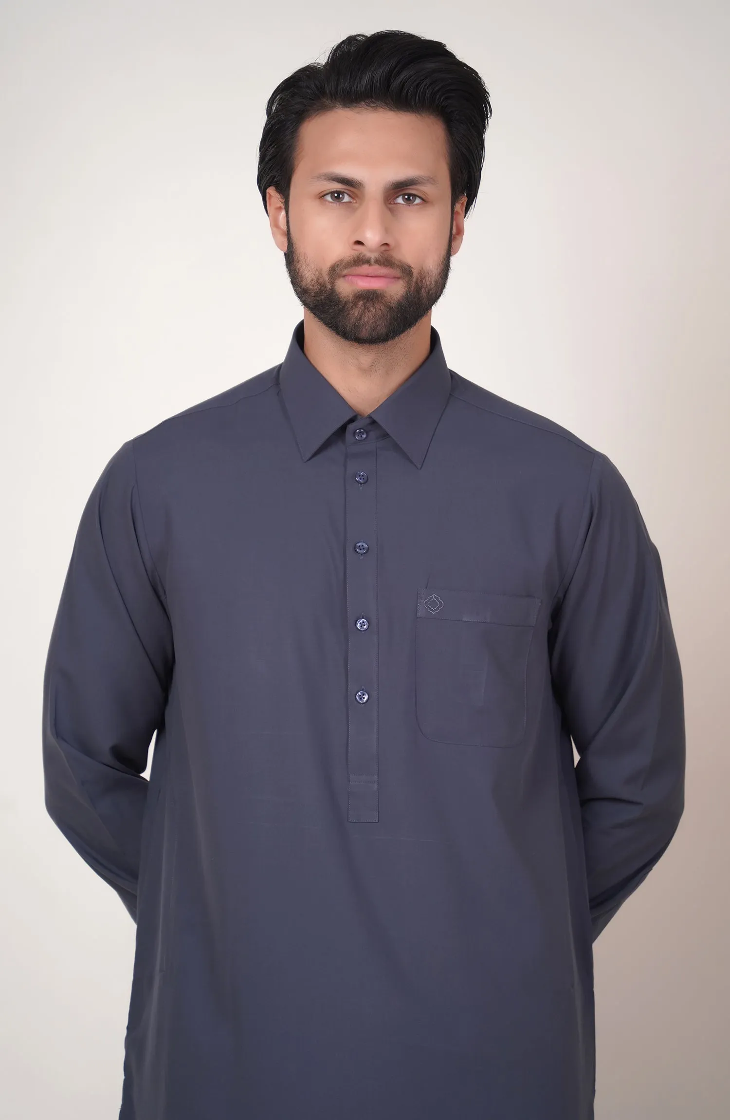 Basic Shirt Collar Shalwar Suit