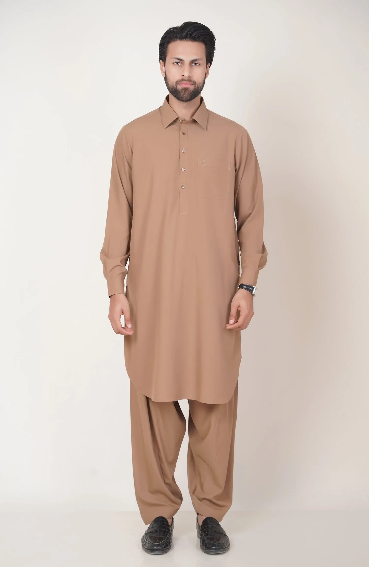 Basic Shirt Collar Shalwar Suit