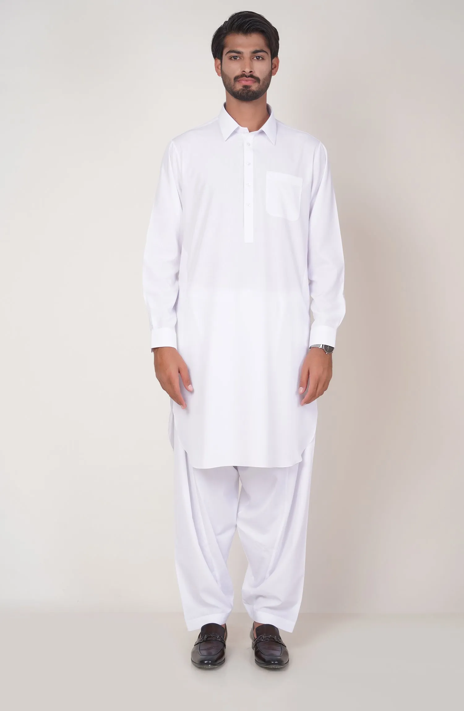 Basic Shirt Collar Shalwar Suit