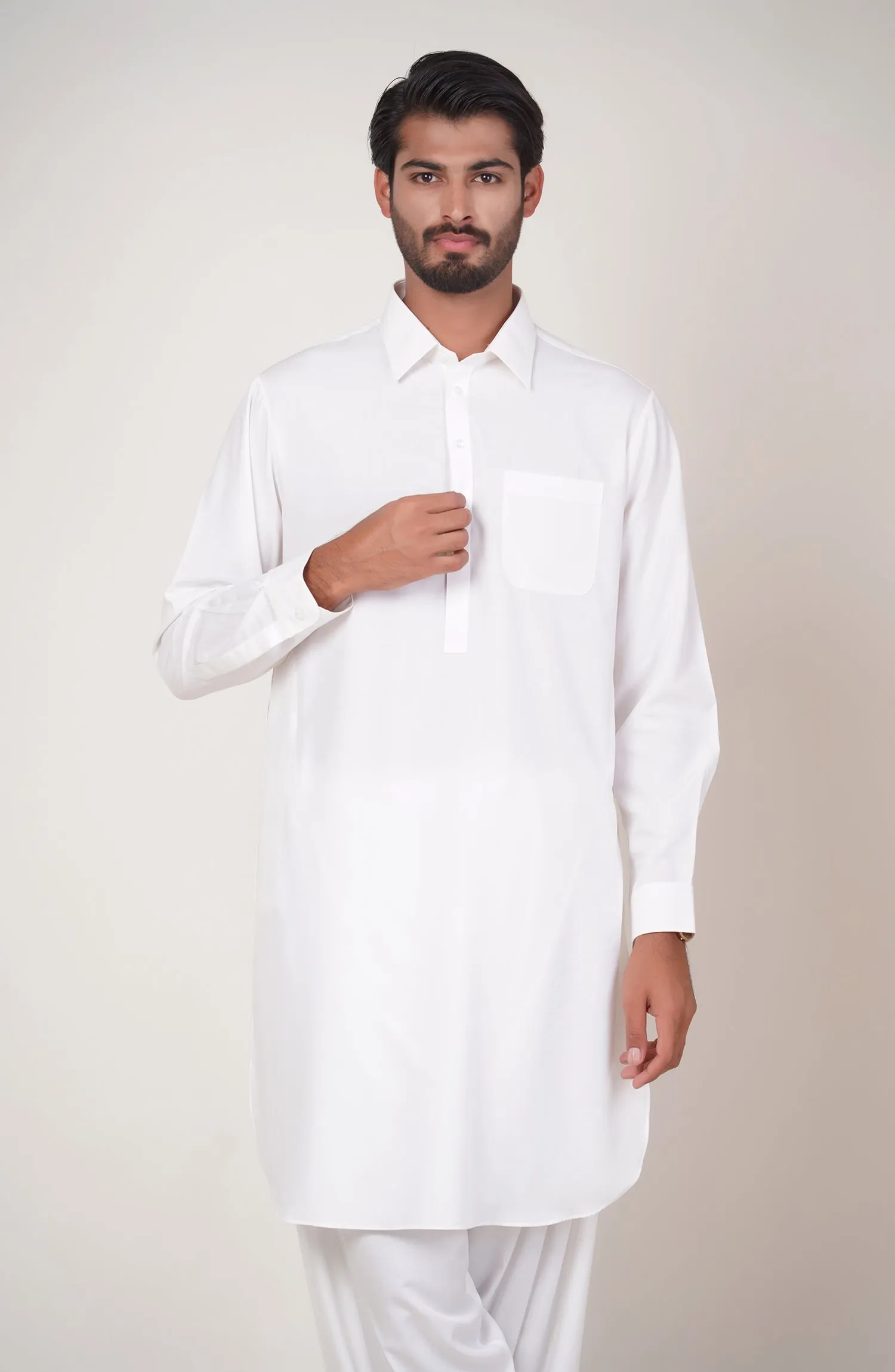 Basic Shirt Collar Shalwar Suit