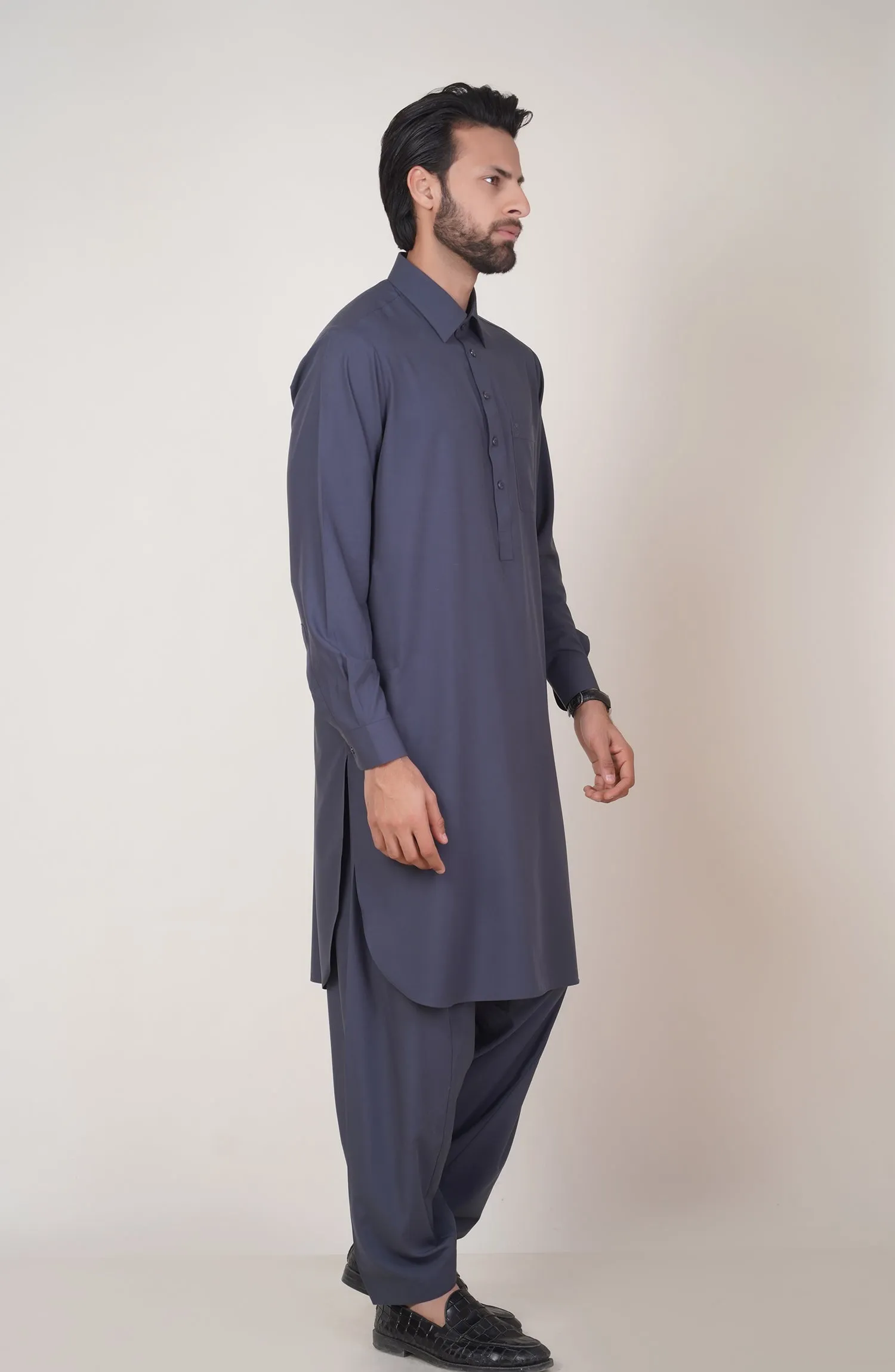 Basic Shirt Collar Shalwar Suit