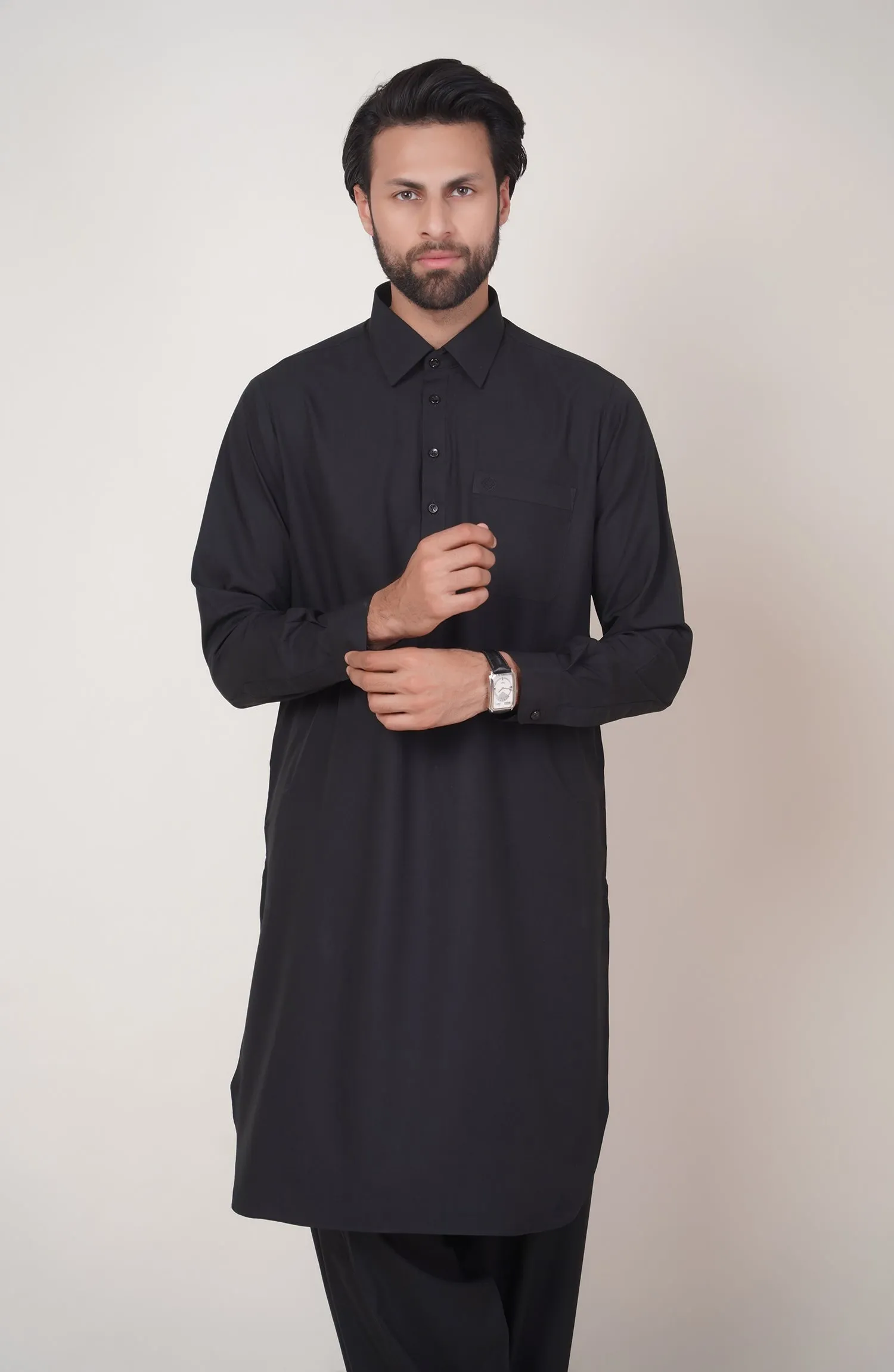 Basic Shirt Collar Shalwar Suit