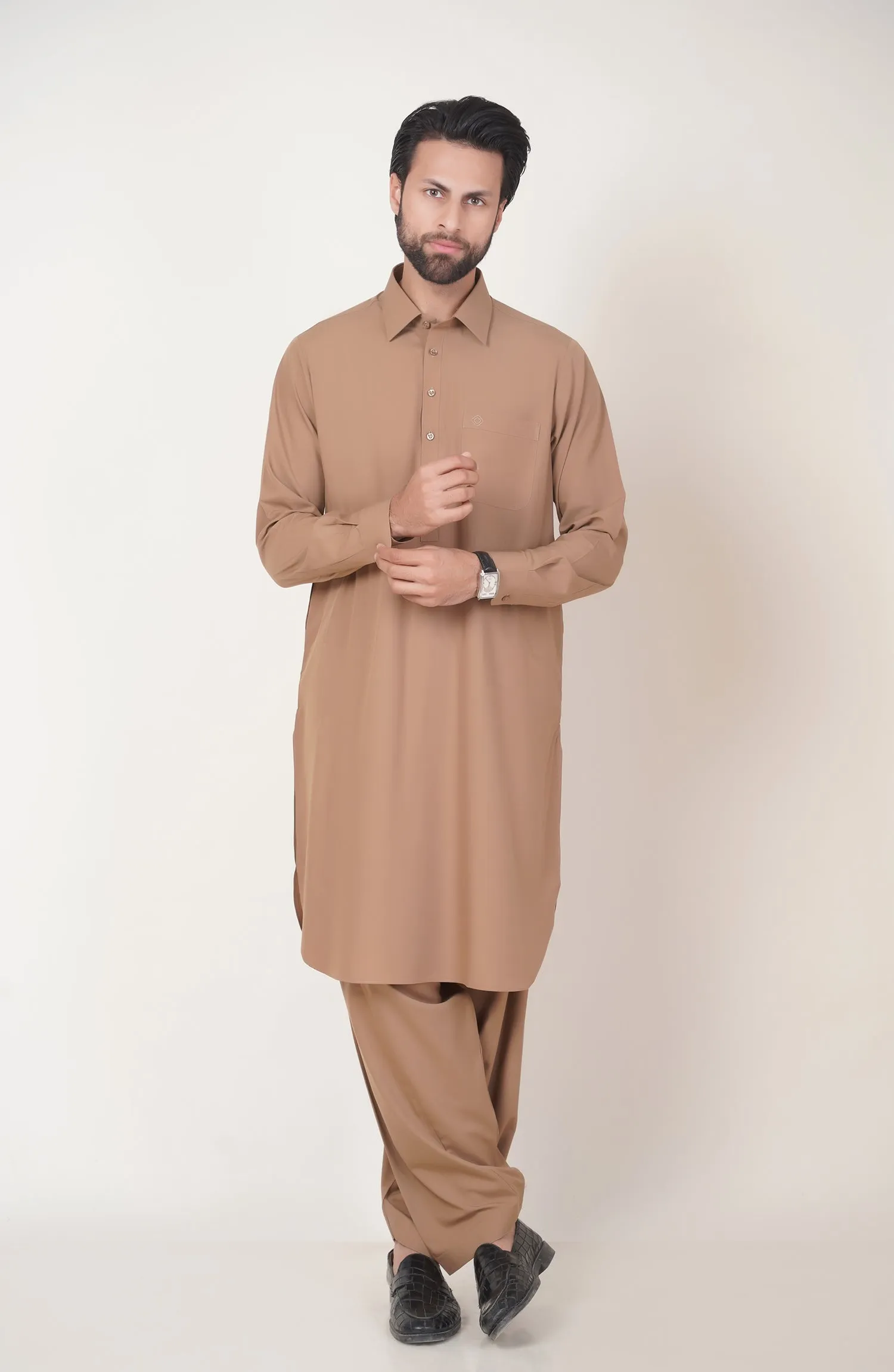 Basic Shirt Collar Shalwar Suit