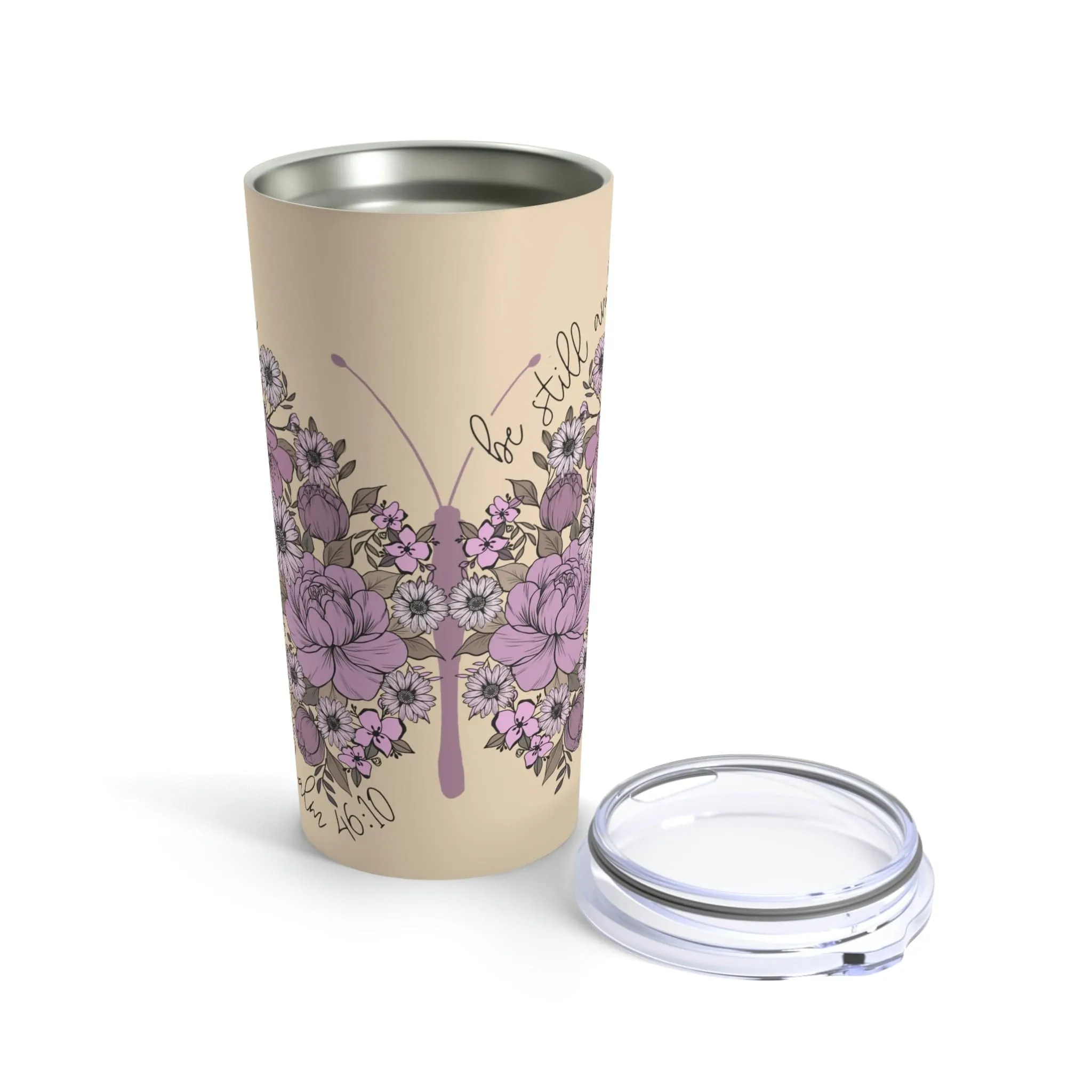 Be Still Butterfly Tumbler 20oz