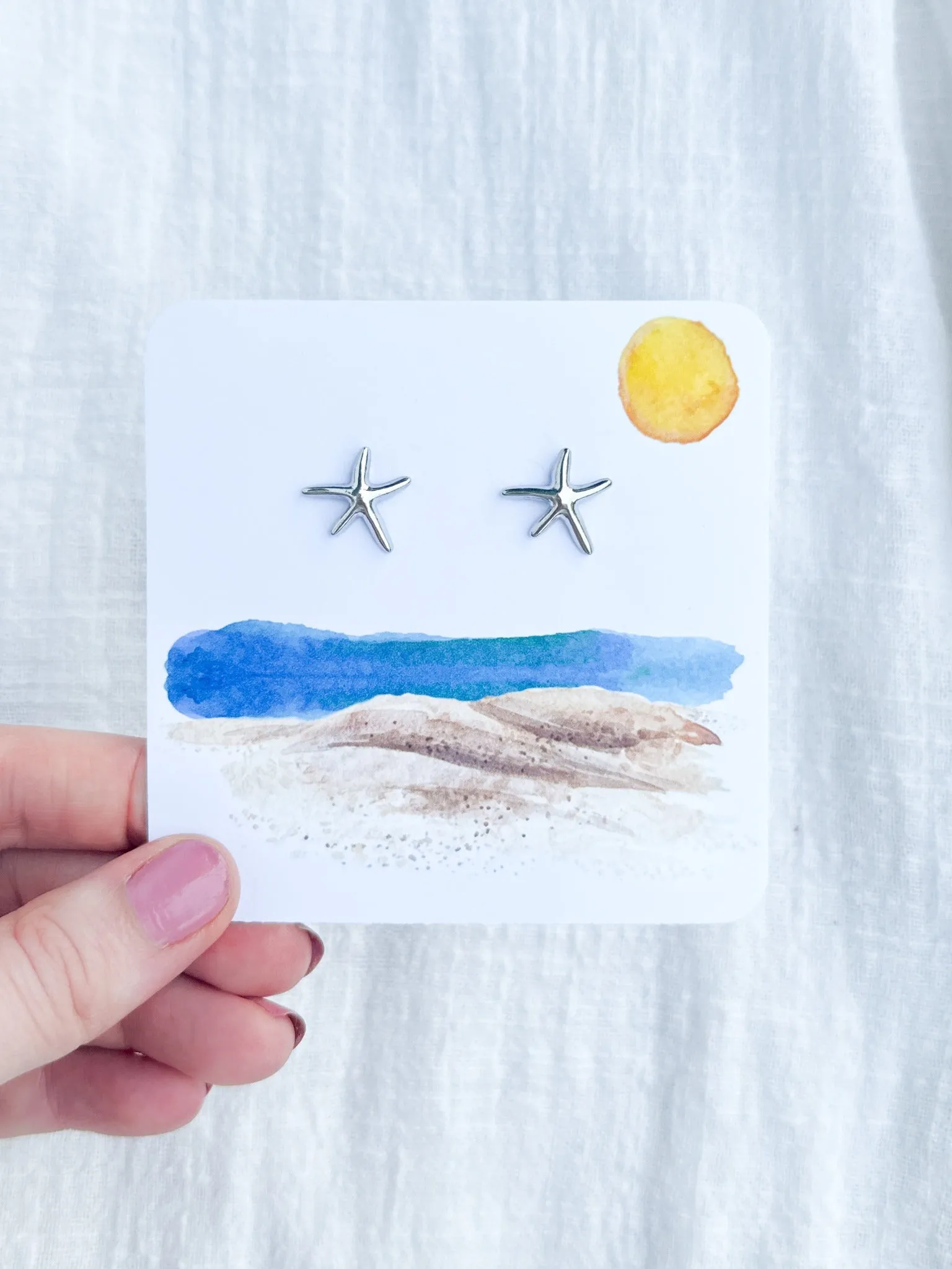 Beach Starfish Stud Earrings