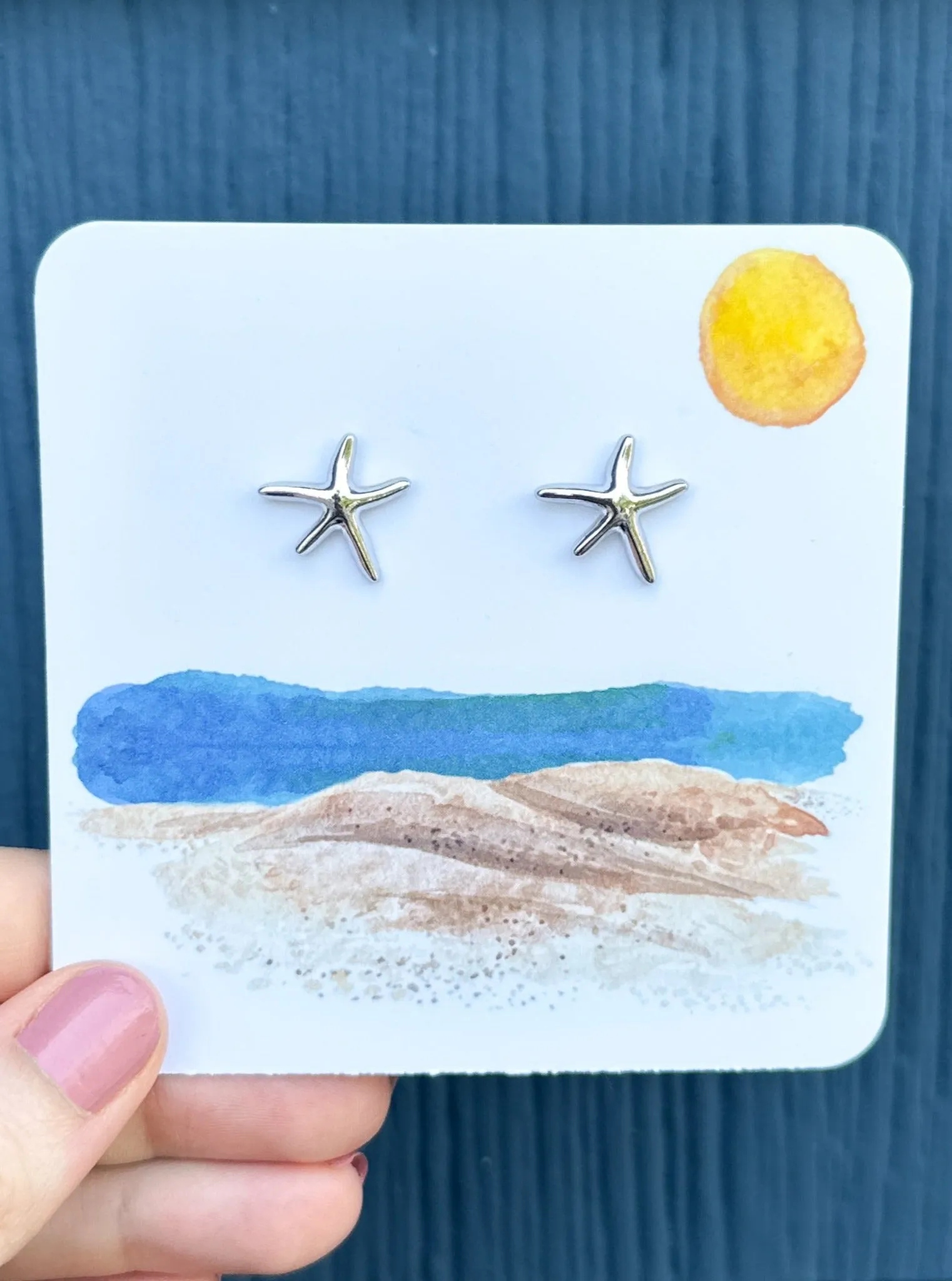 Beach Starfish Stud Earrings