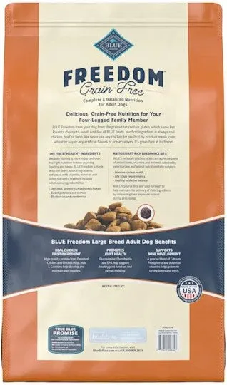 Blue Buffalo Freedom Grain Free Chicken Recipe Large Breed Adult Dry Dog Food