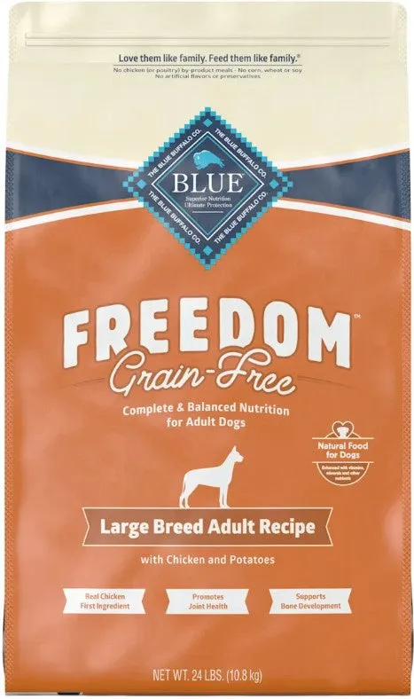 Blue Buffalo Freedom Grain Free Chicken Recipe Large Breed Adult Dry Dog Food