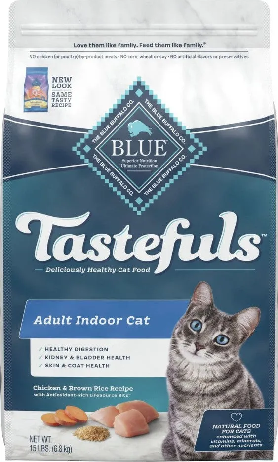 Blue Buffalo Indoor Health Natural Chicken & Brown Rice Adult Dry Cat Food