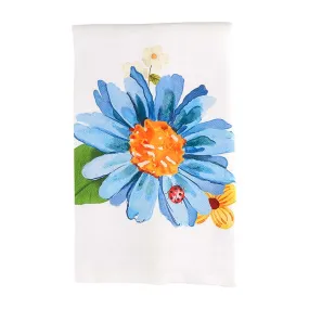 Blue Spring Flower Kitchen Towel