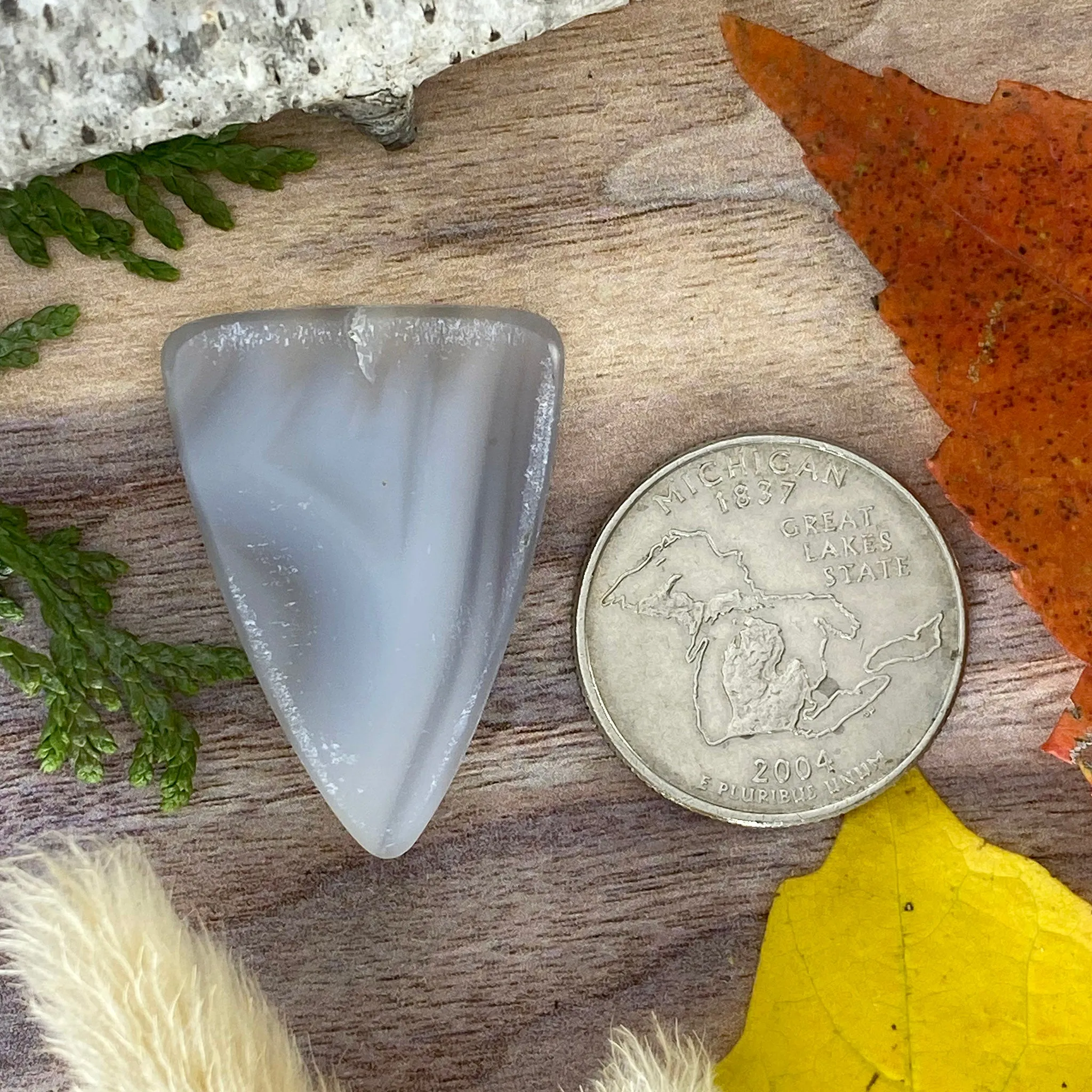 Blue Water Agate Cabochon