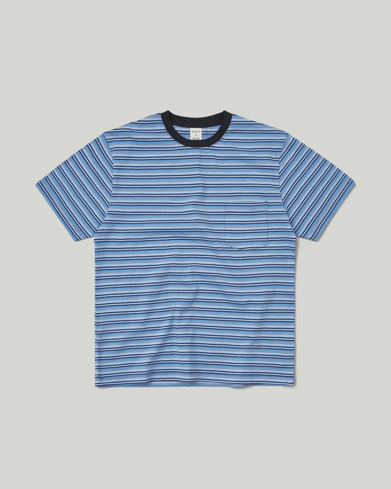 Border S/S Tee Blue