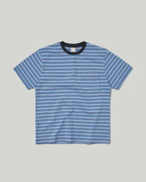 Border S/S Tee Blue