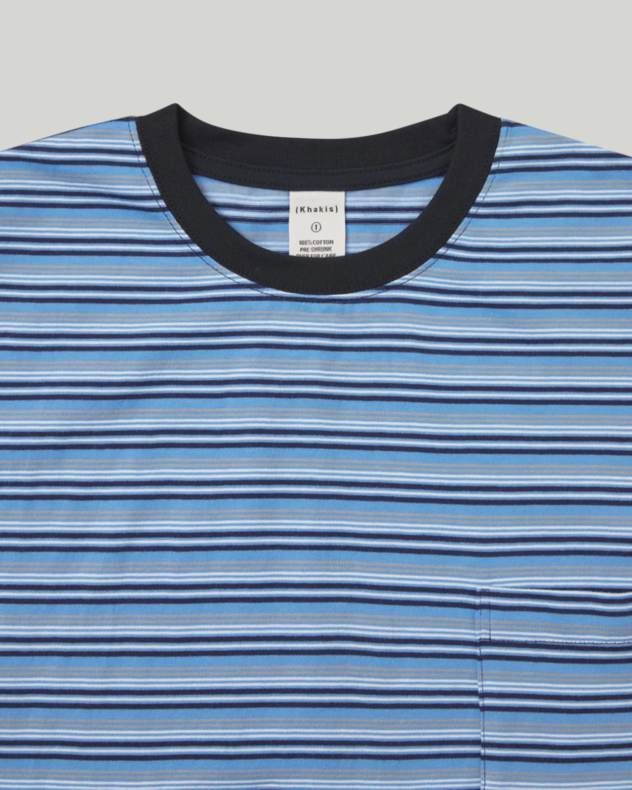 Border S/S Tee Blue