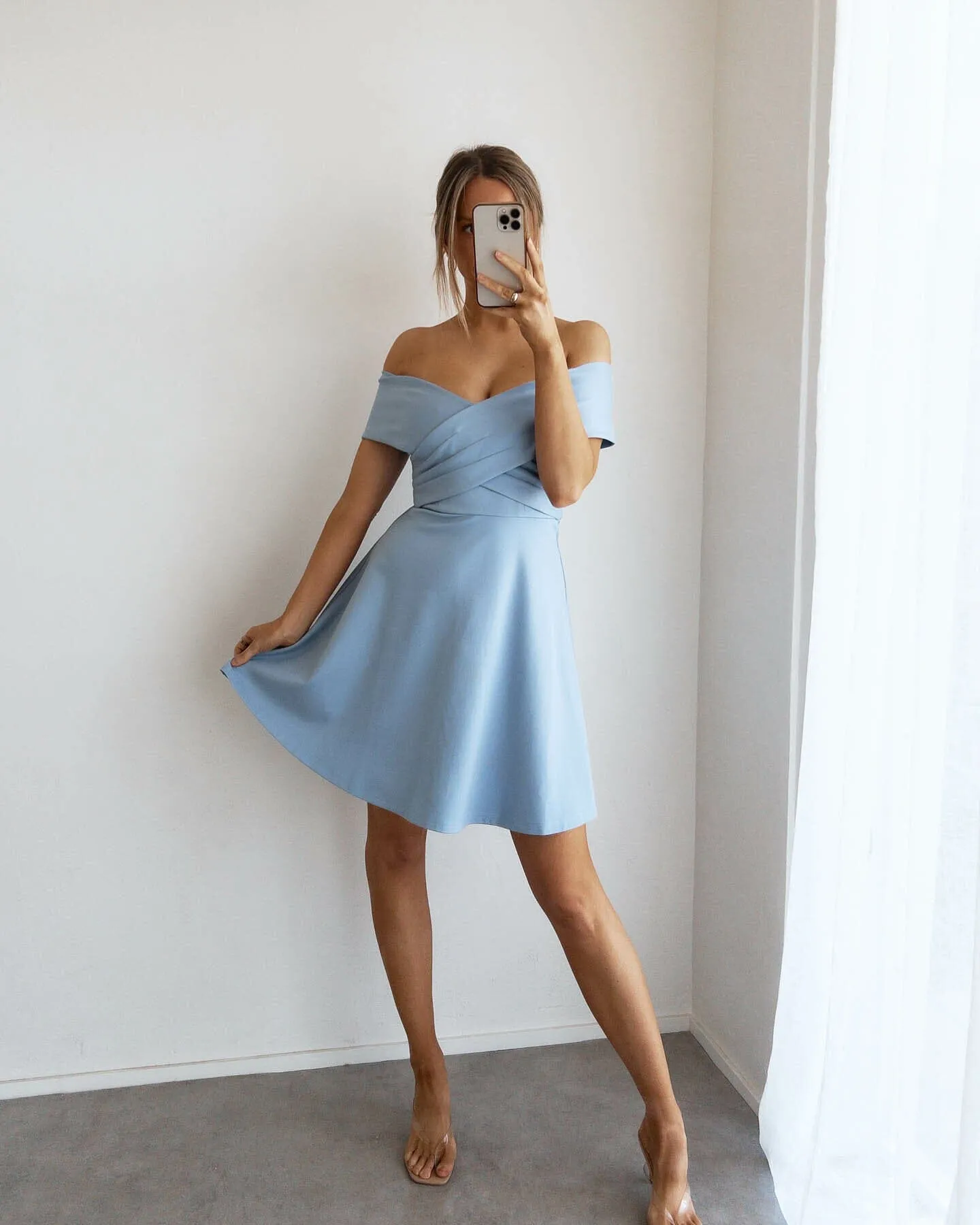 Britt Dress-Baby Blue