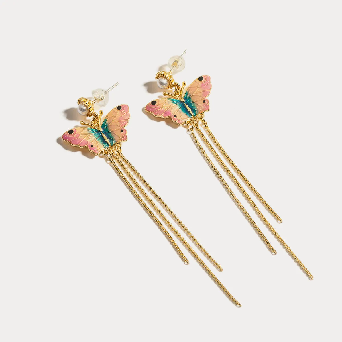 Butterfly Tassel Earrings