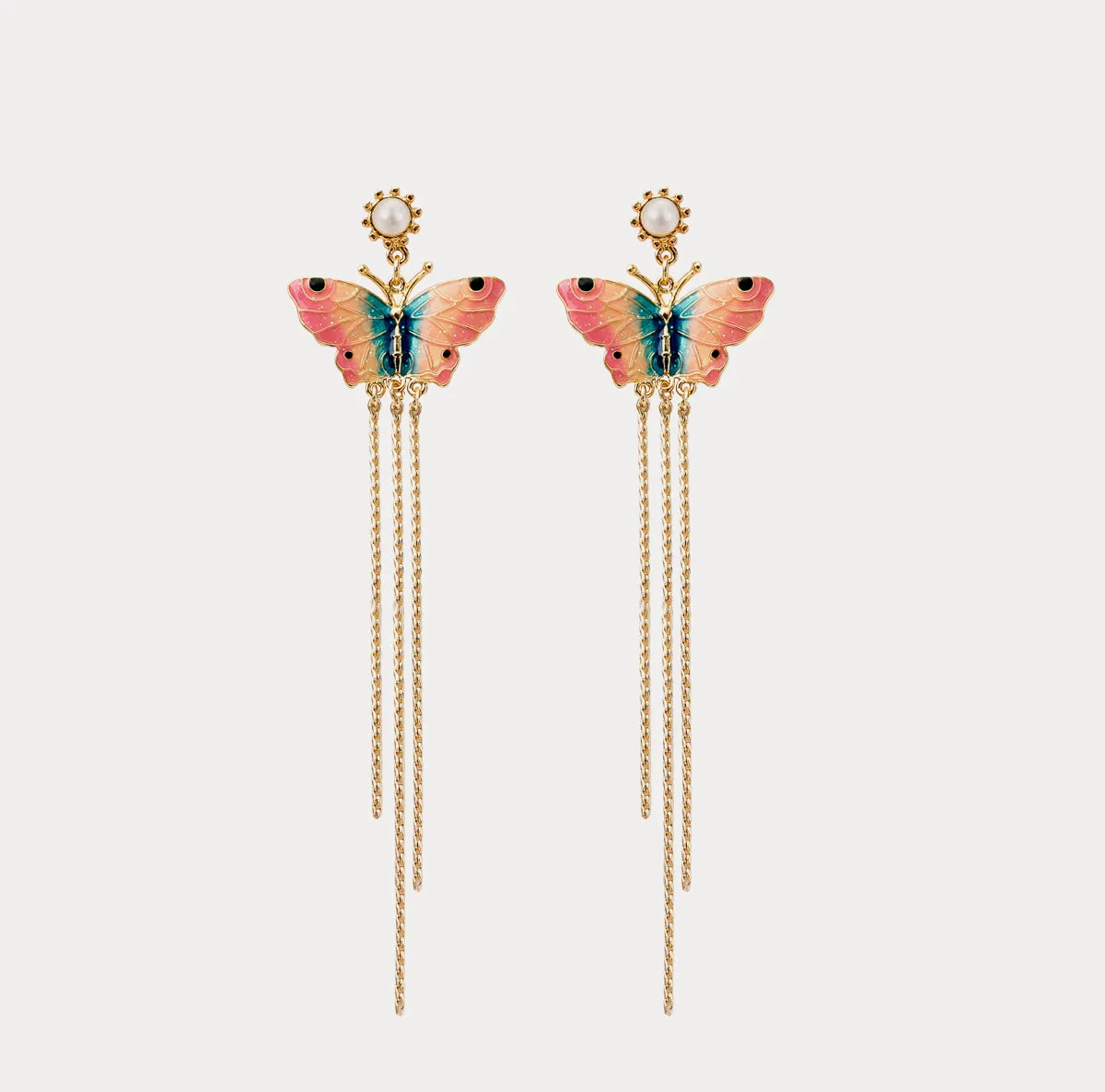 Butterfly Tassel Earrings