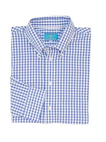 Chase Shirt Wide Gingham Royal