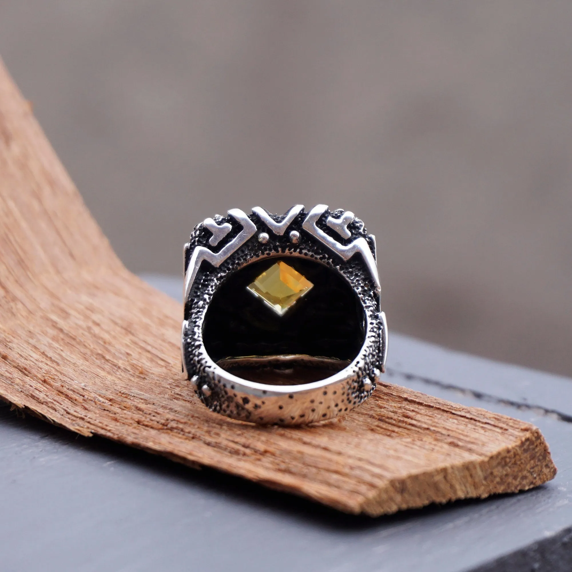 Citrine ring SHIPIBO