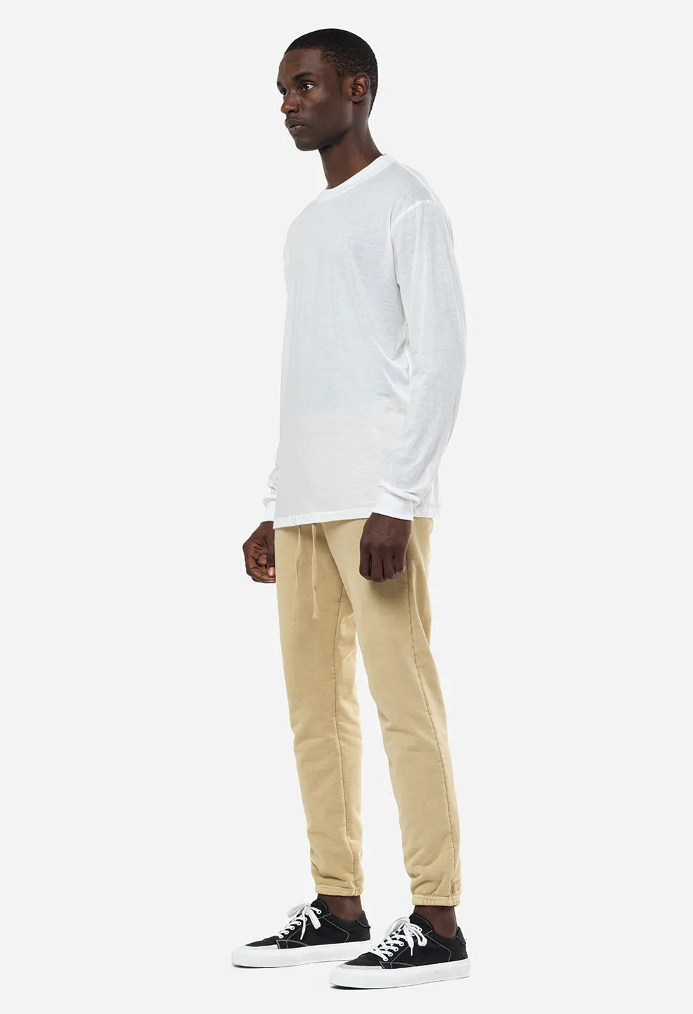 Cotton Cashmere Pullover / White