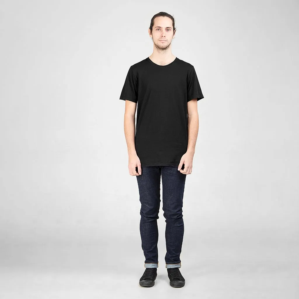 Cotton Tall Crew | Black