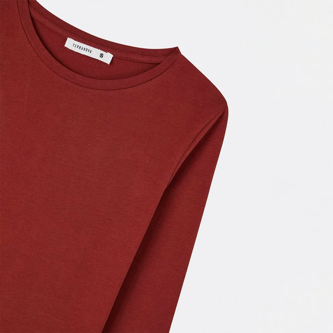 Crew Neck Long Sleeve T-Shirt