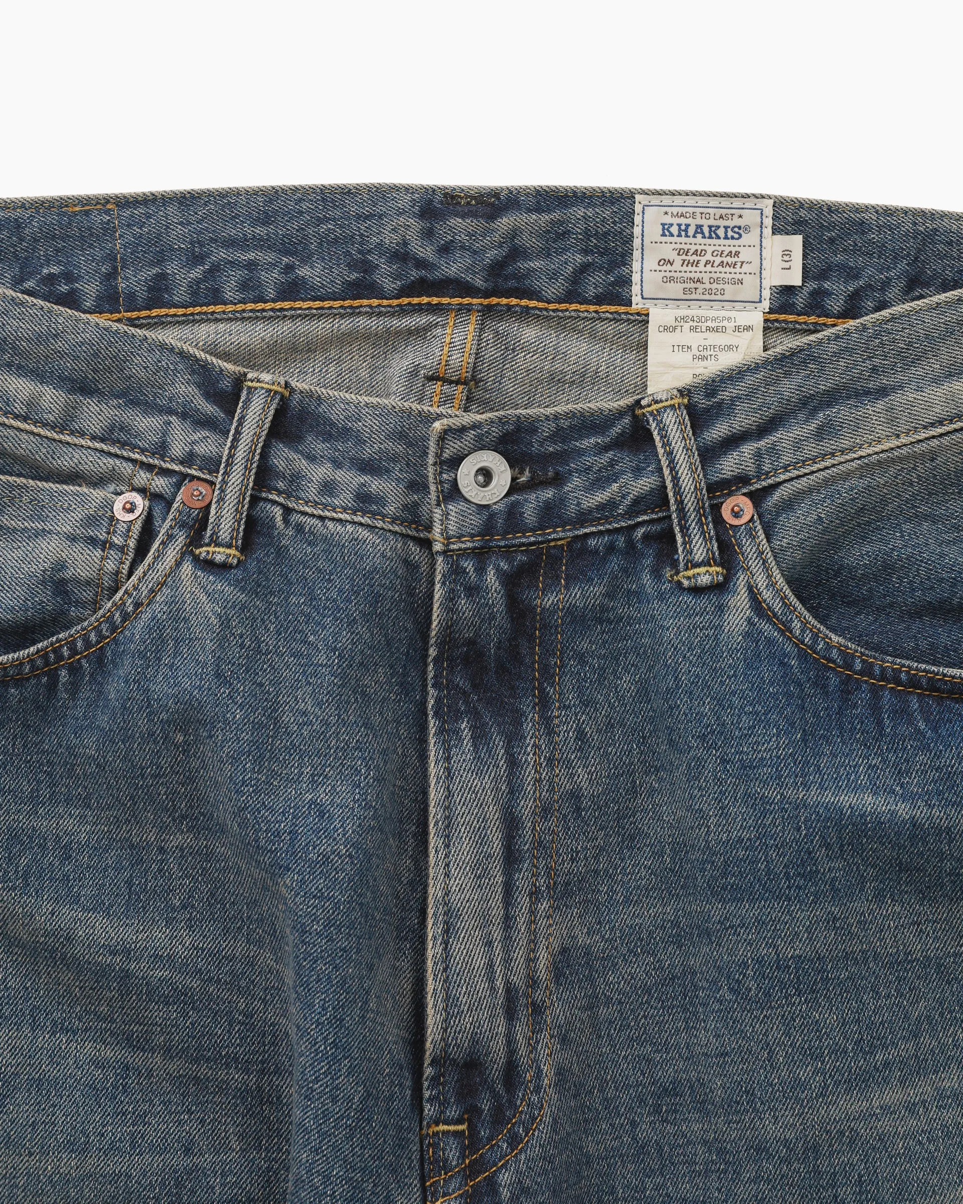 Croft Relaxed Jean Mid Blue