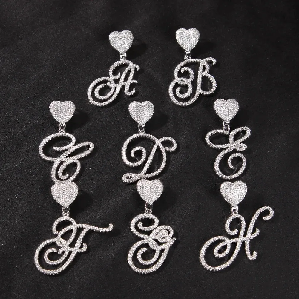 Cuban Cursive Initial Necklace