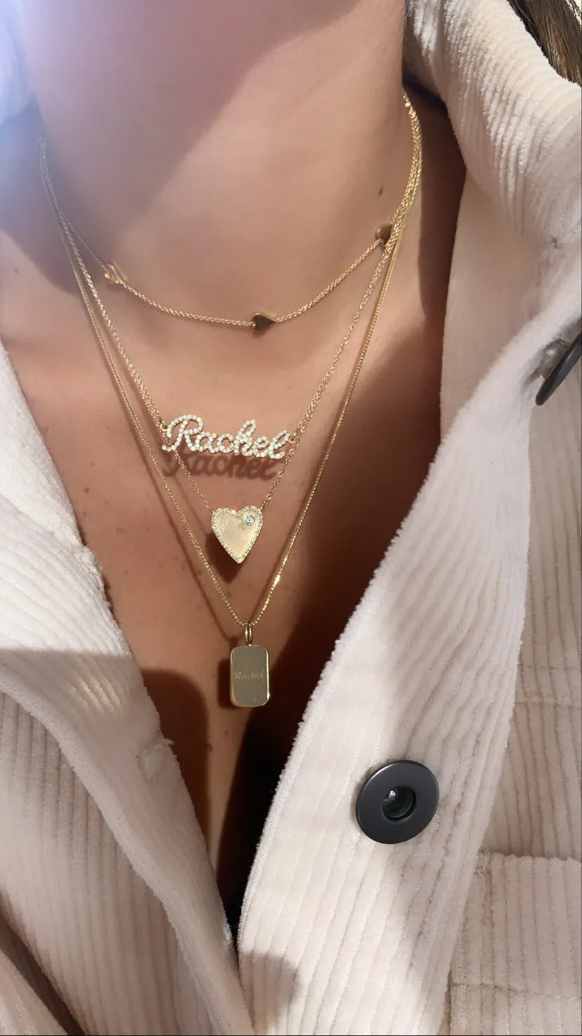 Custom Pavé Name Necklace