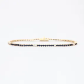 Diana Sapphire and Diamond Tennis Bracelet