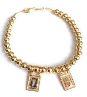 Divine Mercy Virgin of Guadalupe Catholic Scapular Big/ Medium Size Bracelet