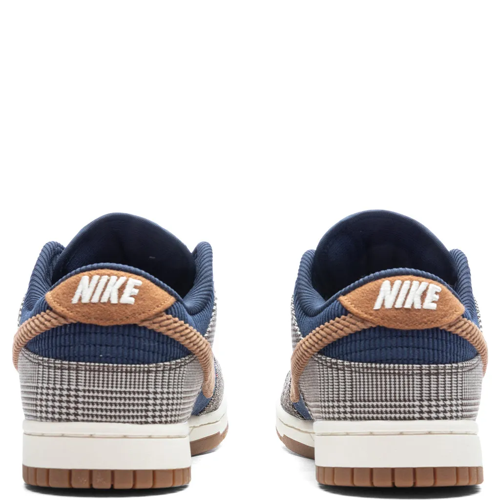 Dunk Low Retro Premium Tweed Corduroy - Midnight Navy/Ale Brown/Pale Ivory