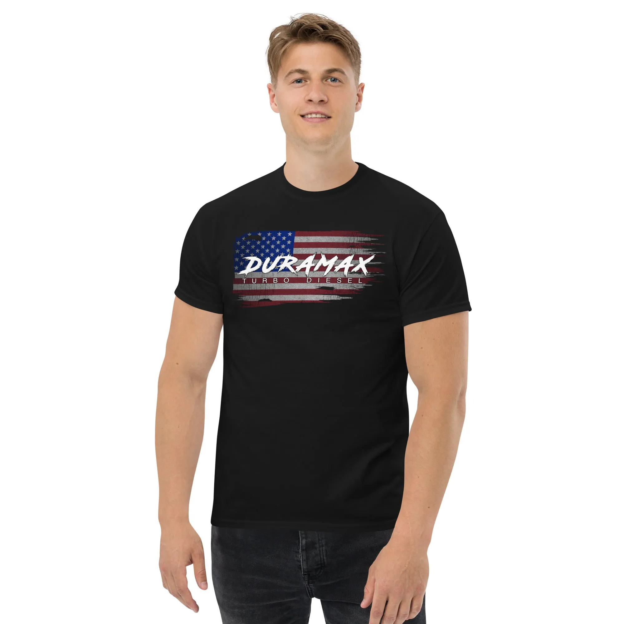 Duramax Diesel T-Shirt American Flag Shirt