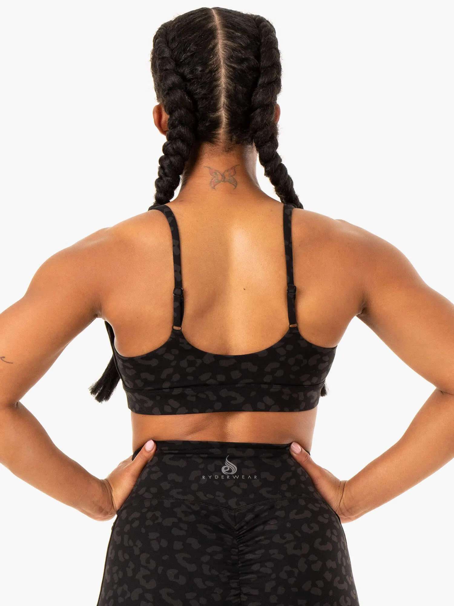 Evolution Sports Bra - Black Leopard